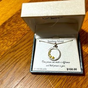 Timeless sterling silver necklace NEW